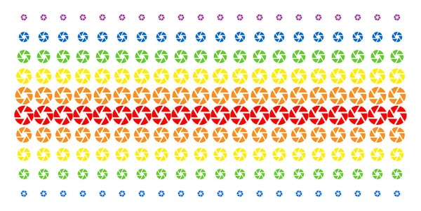 Forme d'obturateur Effet spectral demi-teinte — Image vectorielle