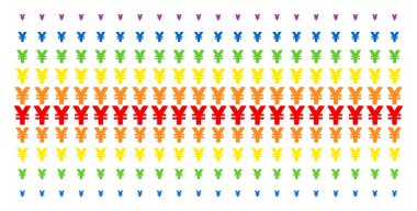 Yen şekli yarı ton spektrum kılavuz