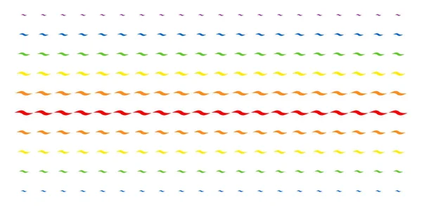 Wellenform Form Halbton Spektrum Array — Stockvektor