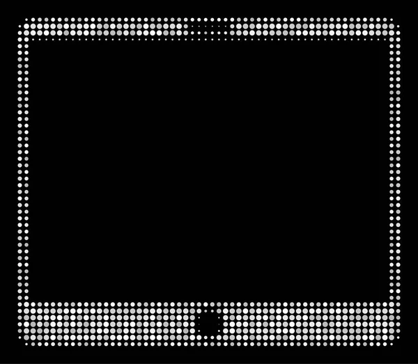 Tablet Móvel Halftone Icon — Vetor de Stock