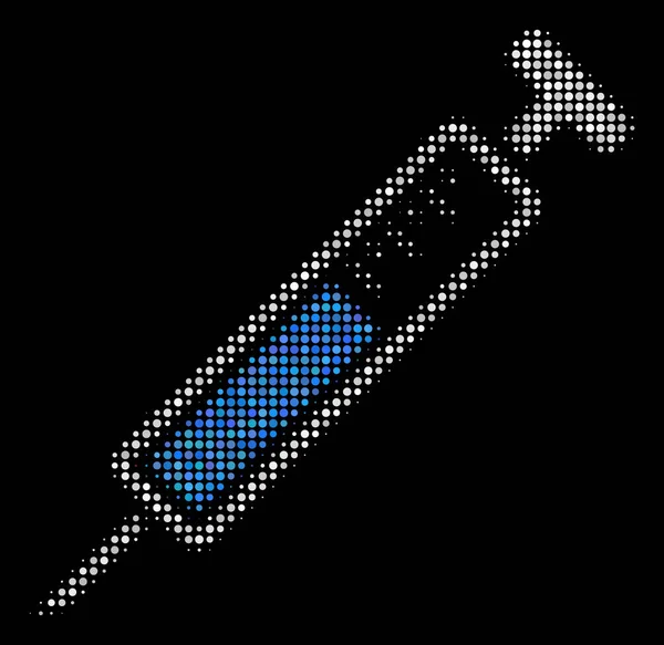 Ícone de meio-tom de seringa — Vetor de Stock