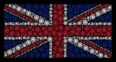 İngiltere bayrak deseni Cog simgeler