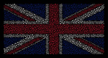 İngiltere bayrak deseni Conection bağlantıları simgeleri