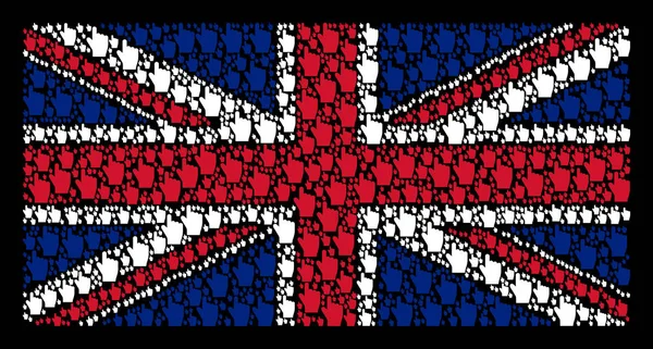 英国国旗食指拼贴 — 图库矢量图片