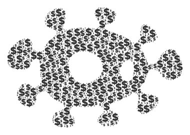 Bakteriler bileşimi Doları ve noktalar