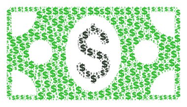 Banknot kolaj Doları ve noktalar