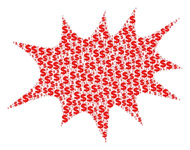 Boom Bang bileşimi dolar ve noktalar