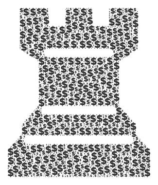 Satranç kule bileşimi Doları ve noktalar