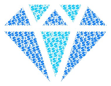 Elmas kolaj Doları ve noktalar