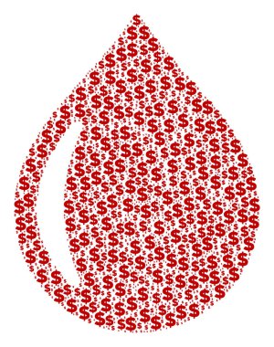 Damla bileşimi Doları ve noktalar