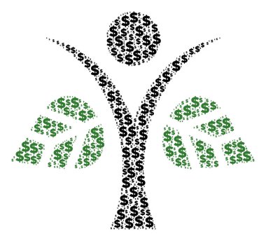 Eco adam kolaj Doları ve noktalar