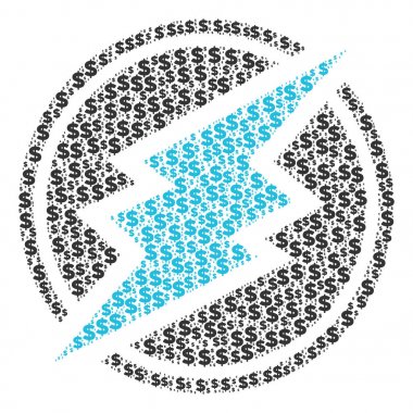 Dolar ve nokta Electroneum kolaj