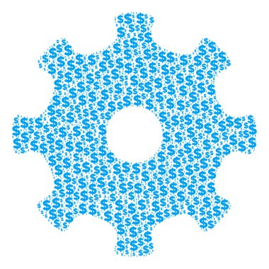 Dişli kolaj Doları ve noktalar