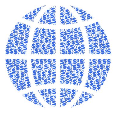 Küre bileşimi Doları ve noktalar