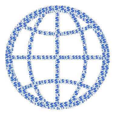 Küre bileşimi Doları ve noktalar