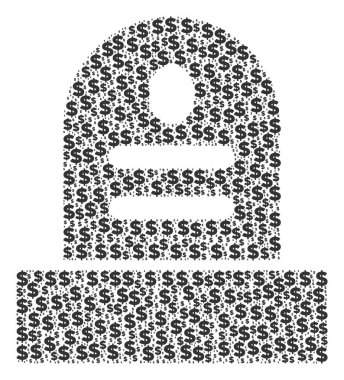 Dolar ve nokta mezar kolaj