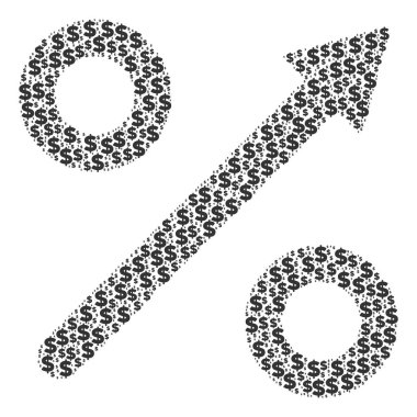 Dolar ve nokta yüzde bileşimi büyüyen