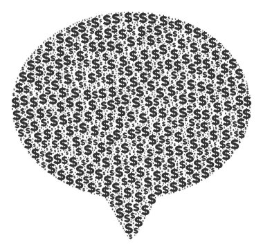 İpucu kolaj Doları ve noktalar