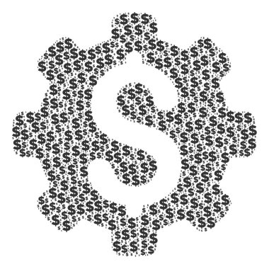 Dolar ve nokta endüstriyel sermaye kolaj