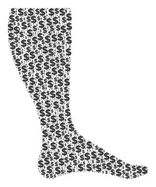 Bacak kolaj Doları ve noktalar