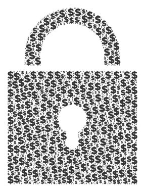 Kilit bileşimi Doları ve noktalar