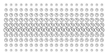Saat şekil noktalı resim deseni
