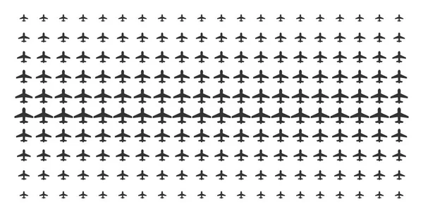 Samolot kształt półtonów tablicy — Wektor stockowy