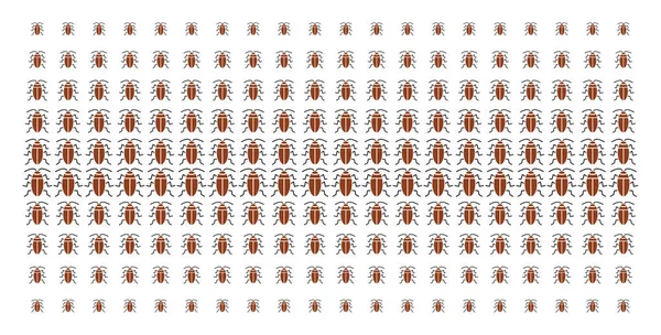 바퀴벌레 모양 하프톤 패턴 — 스톡 벡터