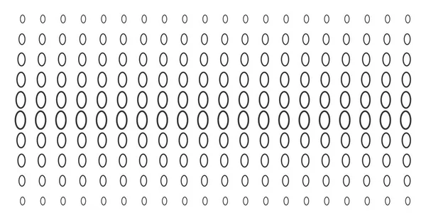 Forma de elipse contorno Patrón de medio tono — Archivo Imágenes Vectoriales