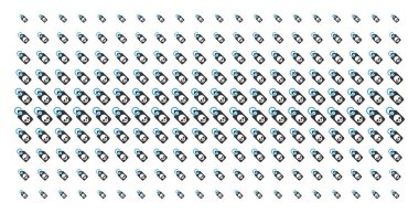 Ölüm kafatası etiket şekil noktalı kılavuz