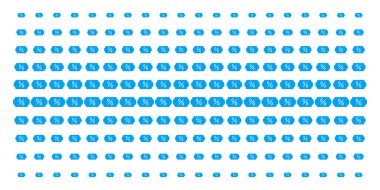 Etiket şekil noktalı resim deseni indirim