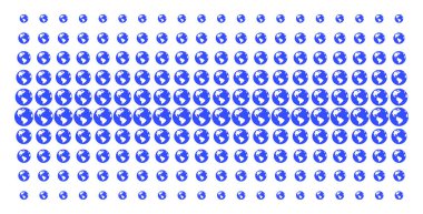 Dünya şekli yarı ton dizi