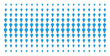 Elektrikli ampul şekil noktalı resim efekti