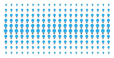 Elektrikli ampul şekli noktalı resim deseni