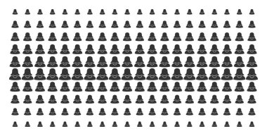 Kadın şekli yarı ton dizi