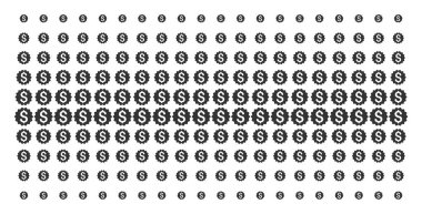 Finansal ödül mühür yarı ton ızgara şekil