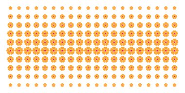 Çiçek şekil noktalı resim efekti