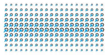 Dişli entegrasyon şekil yarı ton dizi