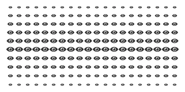 Efecto de medio tono en forma de ojo — Vector de stock