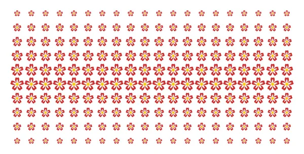 Deseń półtonów kształt kwiat — Wektor stockowy