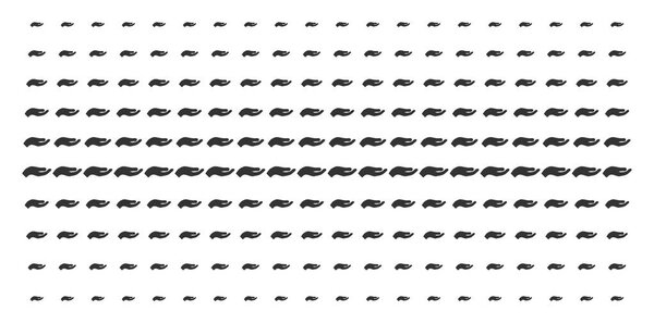 Hand Shape Halftone Pattern