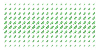 Yaprak şube şekli yarı ton dizi