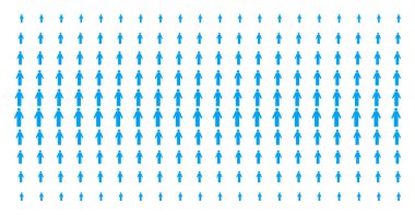 Adam kişi şekil noktalı resim efekti