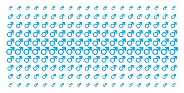 Mars şekli yarı ton dizi sembol