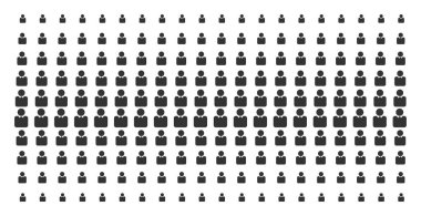 Kişi şekli yarı ton dizi