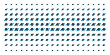 Gezegen Satürn şekil noktalı resim deseni