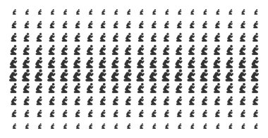 Dua eden kişi şekli yarı ton dizi