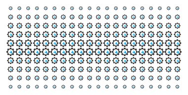 Hizmet araçları şekil noktalı resim efekti