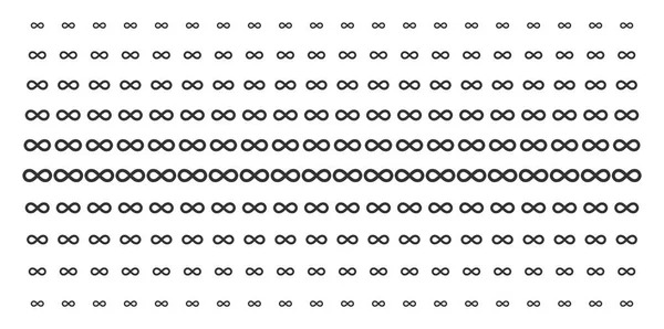 Infinity Shape Halfone Array — стоковый вектор