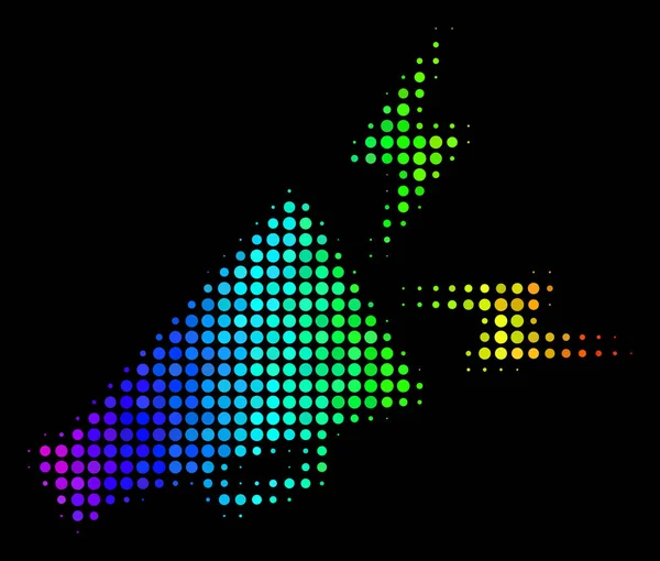 光谱彩色点警报扩音器图标 — 图库矢量图片